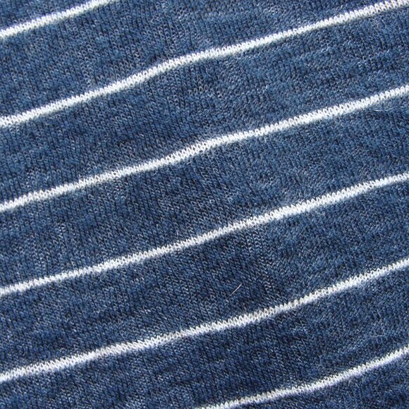 ANN TAYLOR LOFT Blue & White STRIPE 3/4 Sleeve V-Neck Knit Top Sz XL - Picture 3 of 6